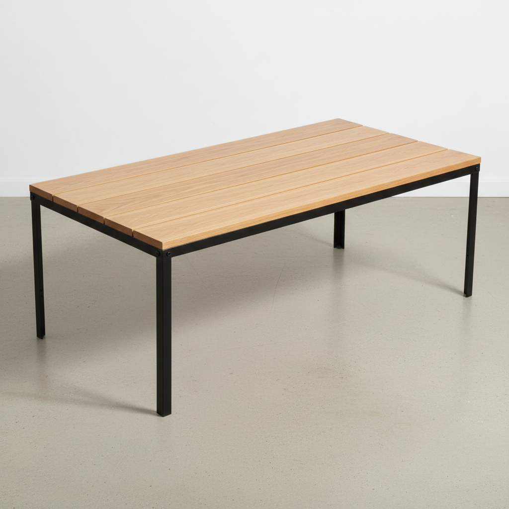 Tyto Slim Oak table — placeholder, real photo pending