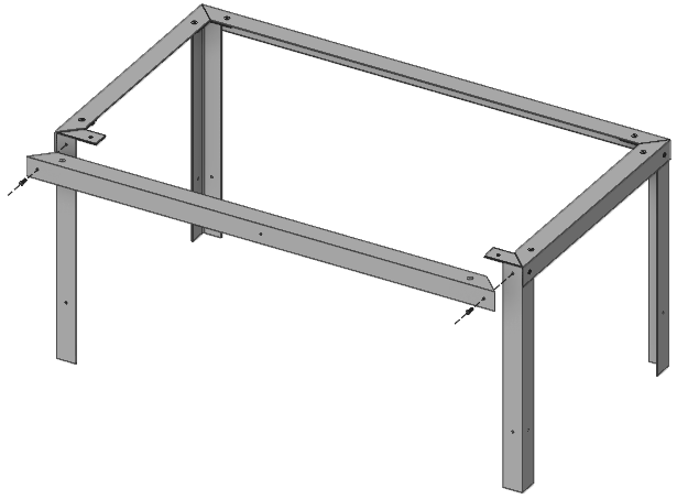 Stand the frame upright